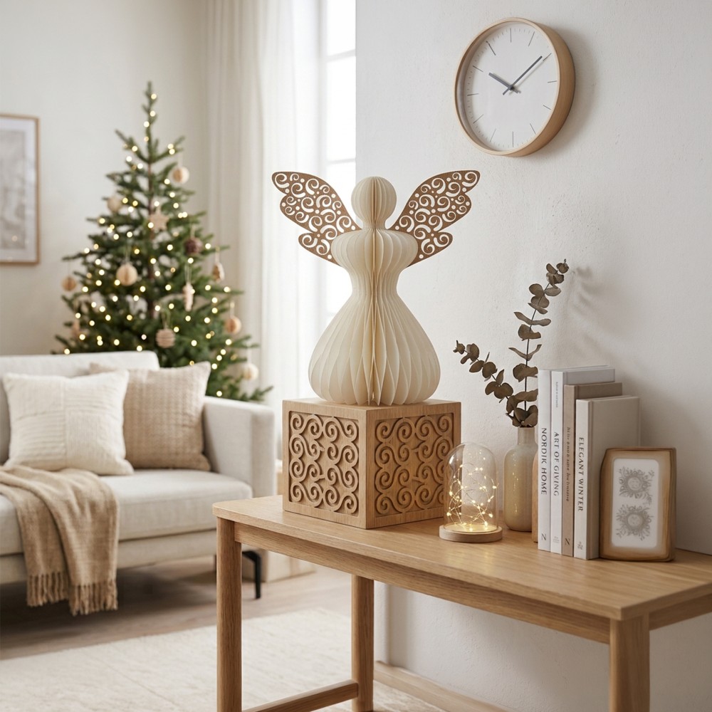 Anjo Natal Papel 40cm
