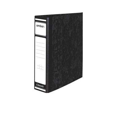 Pasta Arquivo Ambar Comercial Preto A4 L/80mm