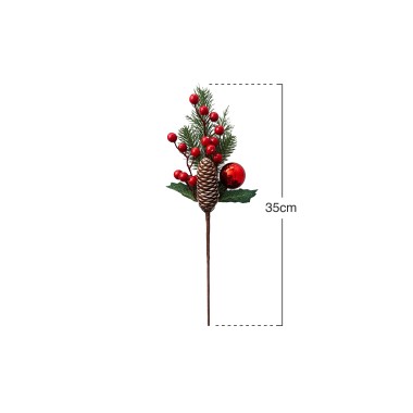 Haste Bola Com Pinha 35cm