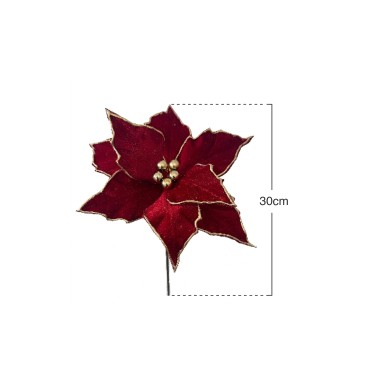 Poinsetia Veludo 30cm