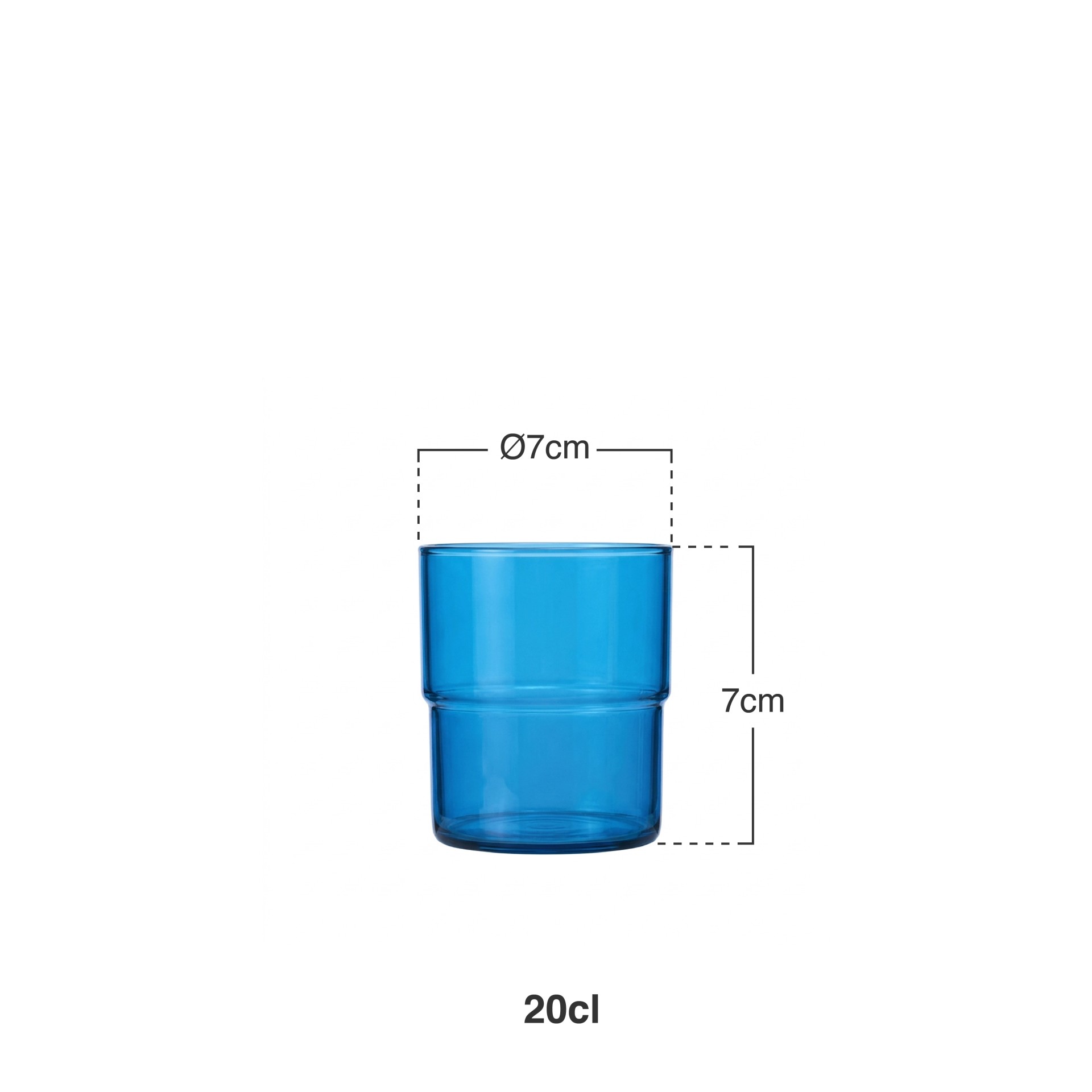 Copo Plástico Empilhável Transparente 200ml 7X7cm