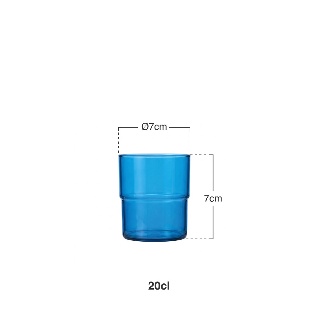 Copo Pl�stico Empilh�vel Transparente 200ml 7X7cm