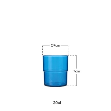 Copo Pl�stico Empilh�vel Transparente 200ml 7X7cm