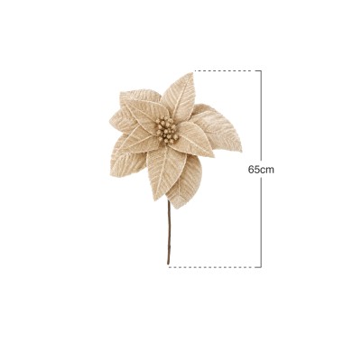 Haste Poinsetia Veludo 65cm