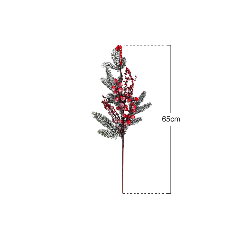 Haste Nevada Pinho com Bagas 65cm